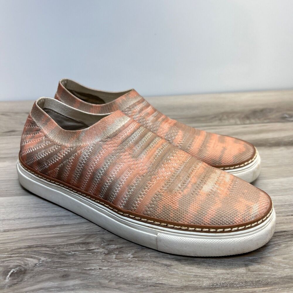 Vince Camuto Womens Keamalla Slip On Sneakers Shoes Pink Orange Low Top 7.5â